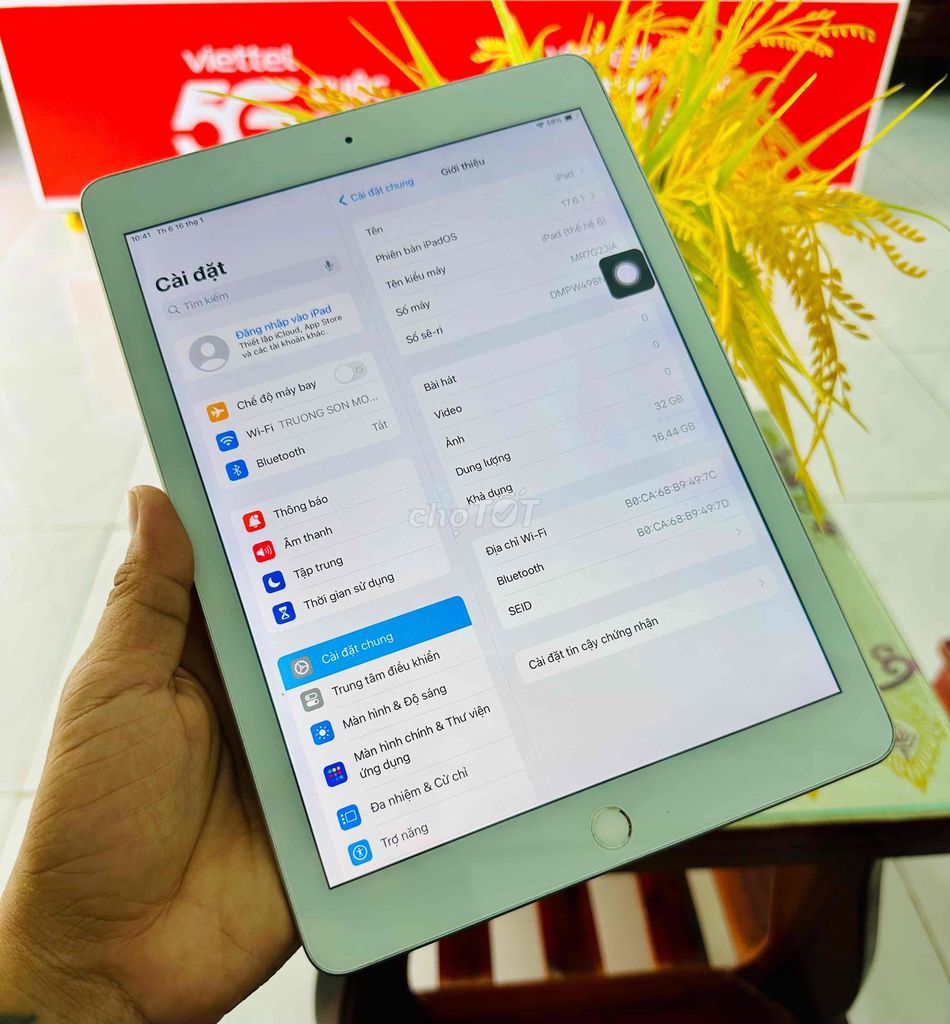 Apple iPad Gen 6 32GB Bạc. Mua bán Máy tính bảng tại Thị xã Duyên Hải Trà Vinh được đăng bởi Shop Đồ Cũ Uy Tín hình 1