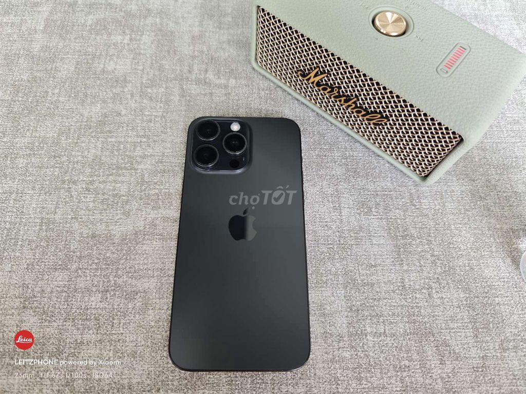 IPhone 15 Pro Max 256GB Đen Lock Độ Esim Sạc 77L. Mua bán Điện thoại tại Quận 3 Tp Hồ Chí Minh được đăng bởi MinhPhammm hình 1