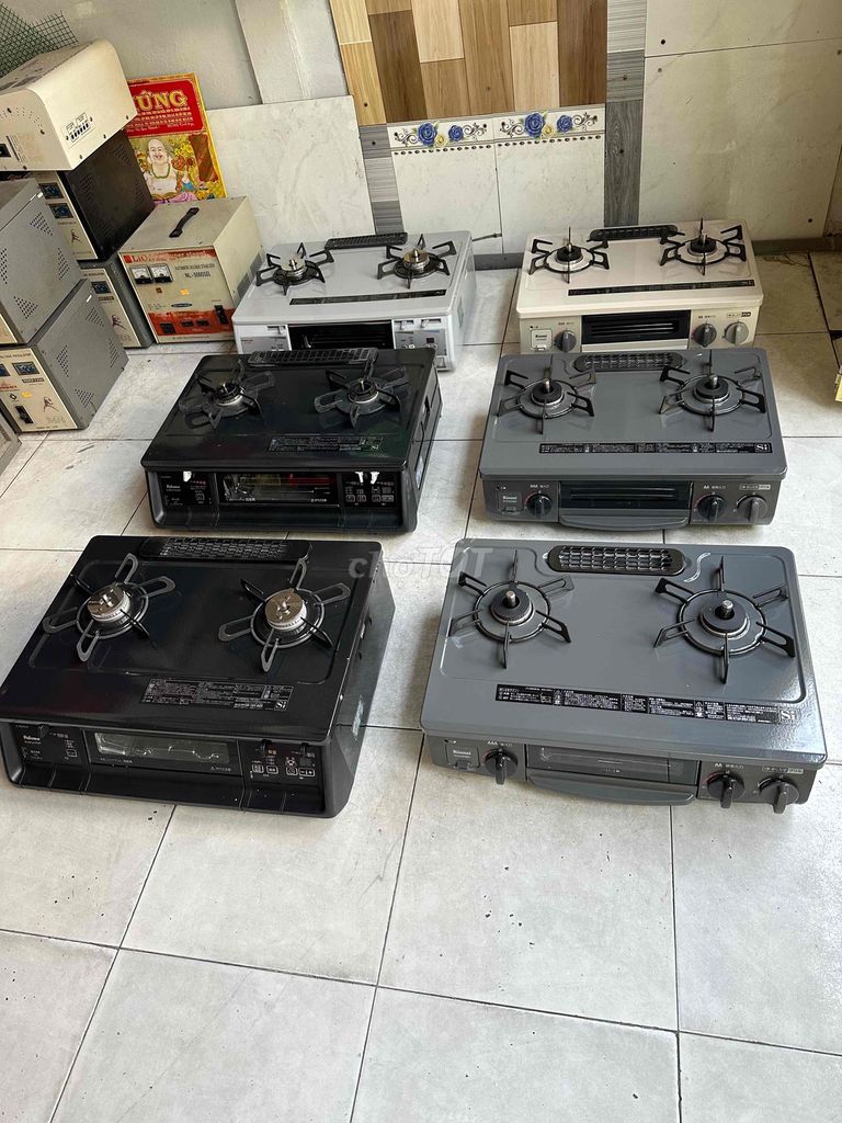 Bếp ga 2 lò Đen Xám Trắng. Mua bán Bếp, lò, đồ điện nhà bếp tại Quận Ninh Kiều Cần Thơ được đăng bởi xuân ổn áp bếp gas Nhật hình 1