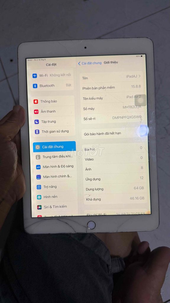 Apple iPad Air 2 64GB Vàng. Mua bán Máy tính bảng tại Quận 7 Tp Hồ Chí Minh được đăng bởi Nguyên Thanh hình 1