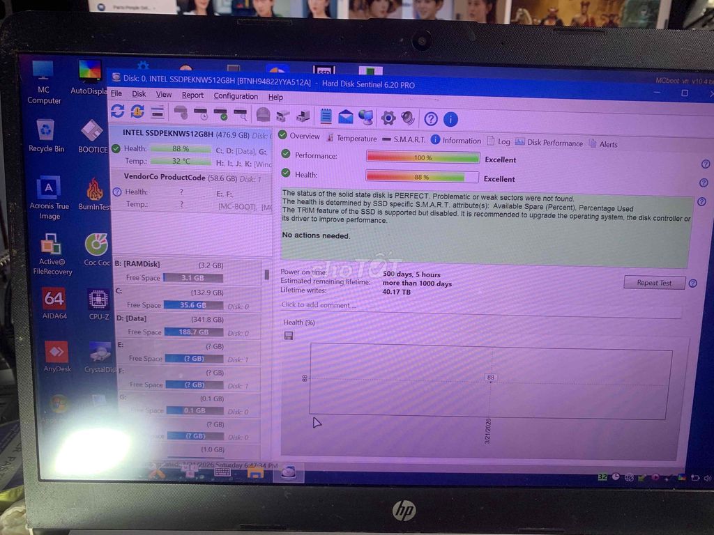 Ổ cứng SSD NVME 512GB intel. Mua bán Linh kiện (RAM, Card...) tại Quận Long Biên Hà Nội được đăng bởi mr Hung hình 1