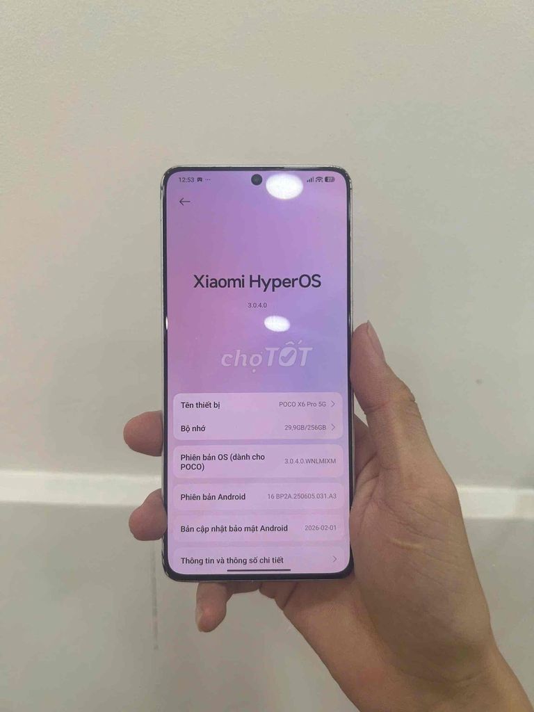 Xiaomi POCO X6 Pro 5G 256GB Xám. Mua bán Điện thoại tại Quận Phú Nhuận Tp Hồ Chí Minh được đăng bởi hoang anh 255 hình 1