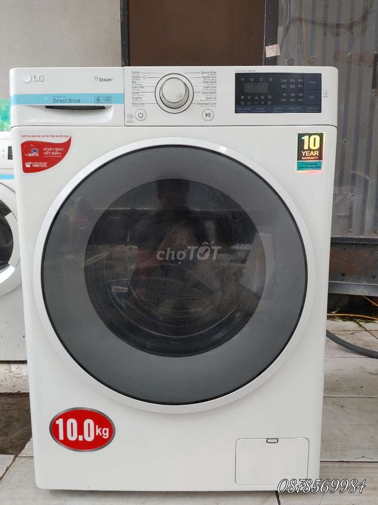 Máy giặt LG 10kg cửa trước Direct Drive Trắng. Mua bán Máy giặt tại Quận Hà Đông Hà Nội được đăng bởi tuấn anh hình 1