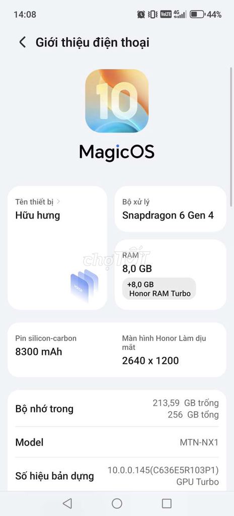 Honor X9d 5G 8GB/256GB Snapdragon 6 Gen 4. Mua bán Điện thoại tại Huyện Diễn Châu Nghệ An được đăng bởi Lê Hưng hình 1