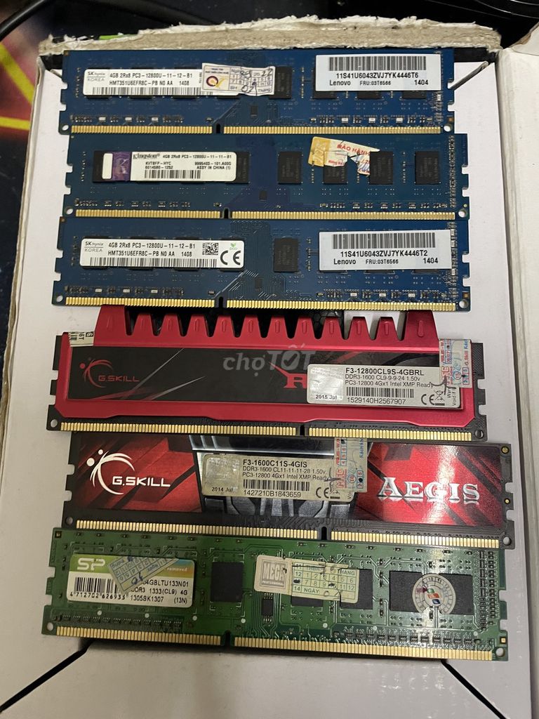 RAM DDR3 4GB  . Mua bán Linh kiện (RAM, Card...) tại Thành phố Huế Thừa Thiên Huế được đăng bởi Hoang hình 1