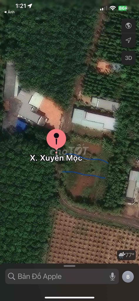 Bán đất Xuyên Mộc chính chủ sổ riêng 190m2
