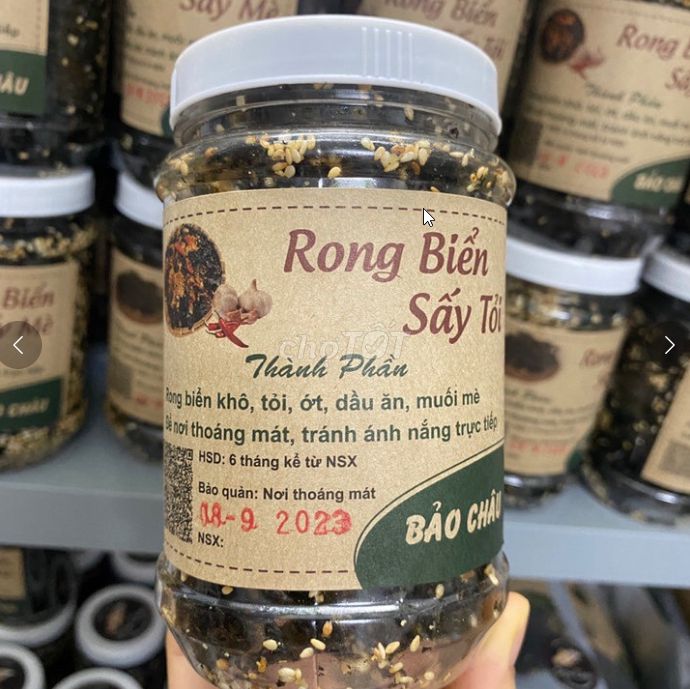 COMBO 5 HỦ RONG BIỂN SẤY TỎI MÈ, RONG BIỂN RẮC CƠM. Mua bán Đồ ăn, thực phẩm và các loại khác tại Quận Hoàng Mai Hà Nội được đăng bởi Siêu thị Anh Tú 68   hình 1