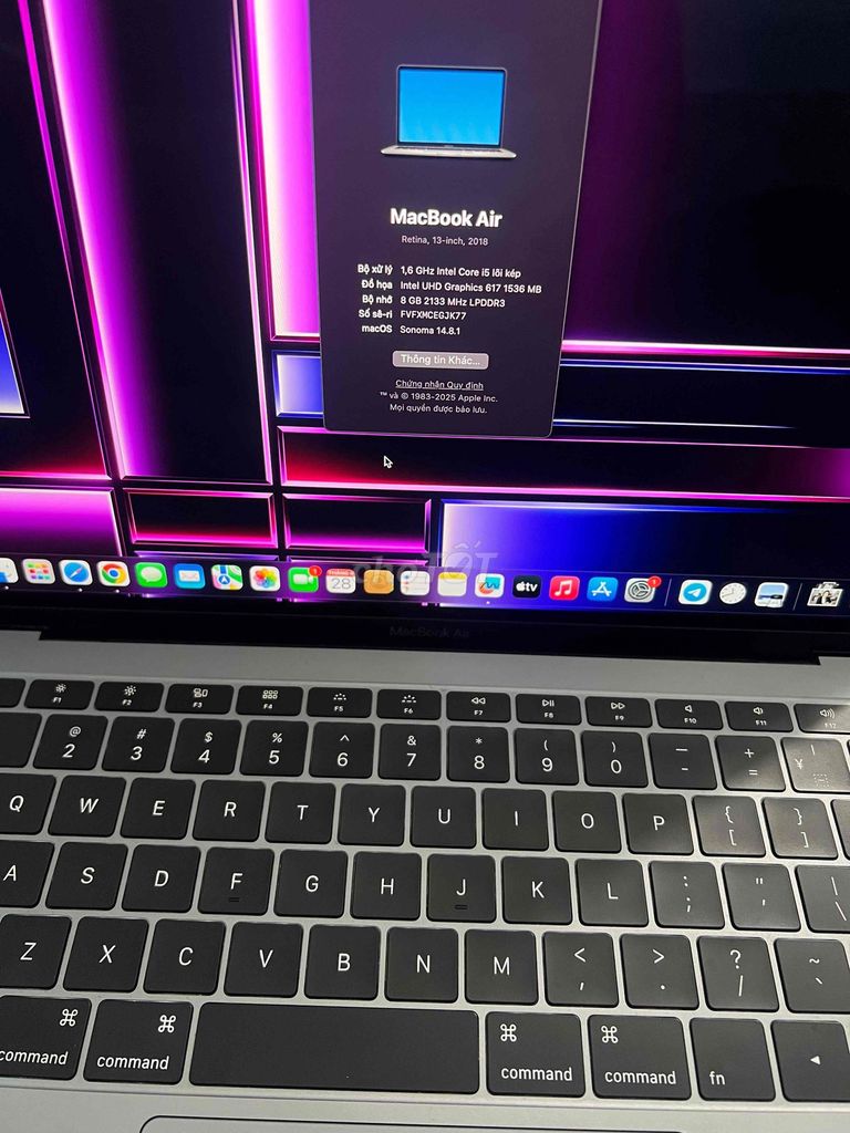 Apple MacBook Air Retina 13 inch 2018 Bạc. Mua bán Laptop tại Huyện Yên Phong Bắc Ninh được đăng bởi Luongg hình 1