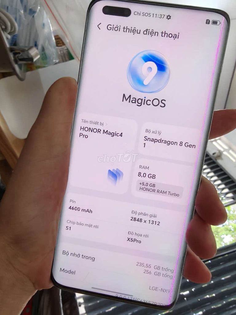 Honor Magic4 Pro quốc tế , 1 sọc. Mua bán Điện thoại tại Thành phố Bến Tre Bến Tre được đăng bởi Từ Tuấn Bến Tre hình 1