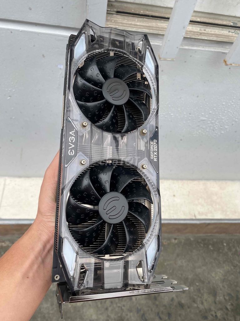 RTX 2070 EVGA XC 8GB LED đầy đủ