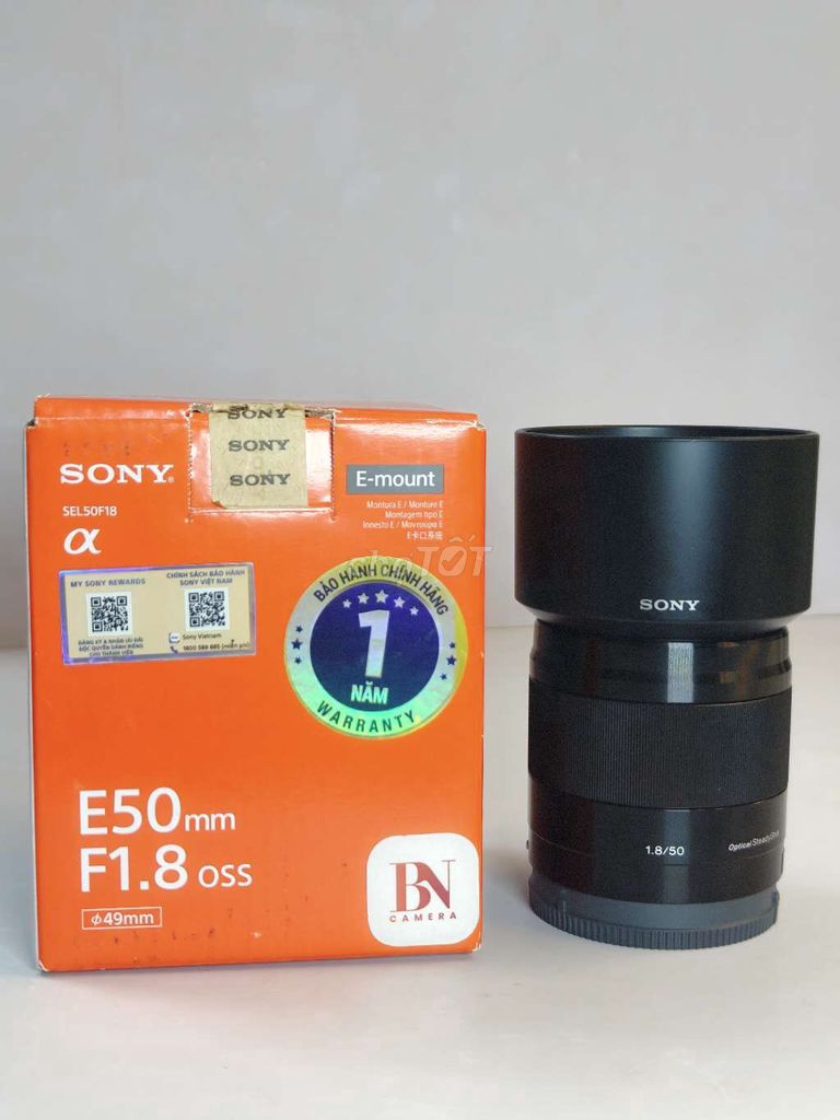 Ống kính Sony SEL50F18 50mm f/1.8 Đen Mới. Mua bán Máy ảnh, Máy quay tại undefined Hà Nội được đăng bởi oliu camera  hình 1