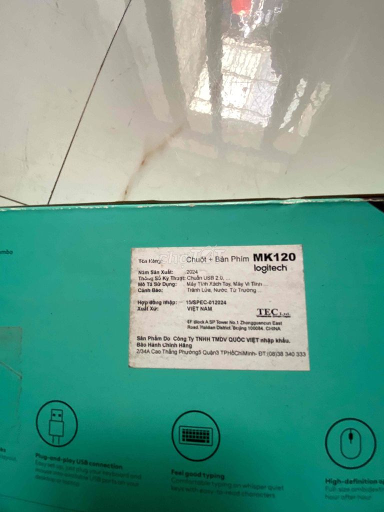 Bộ chuột bàn phím Logitech MK120 Đen USB. Mua bán Phụ kiện (Màn hình, Chuột...) tại Quận Liên Chiểu Đà Nẵng được đăng bởi An Ninh hình 1