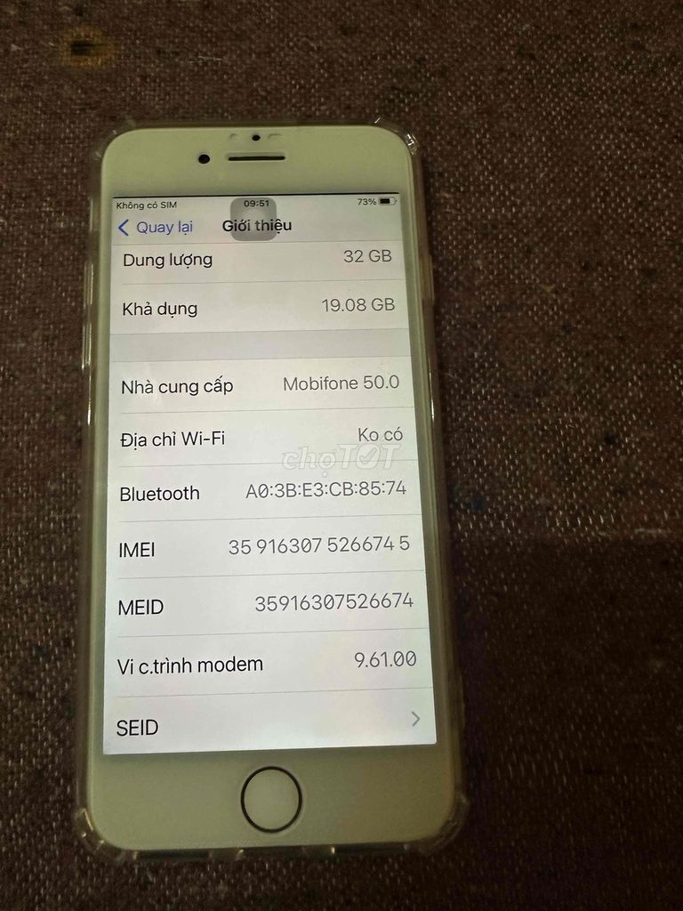 Apple iPhone 7 32GB Trắng 100%. Mua bán Điện thoại tại Thị xã Bến Cát Bình Dương được đăng bởi Ngocbich Pham hình 1