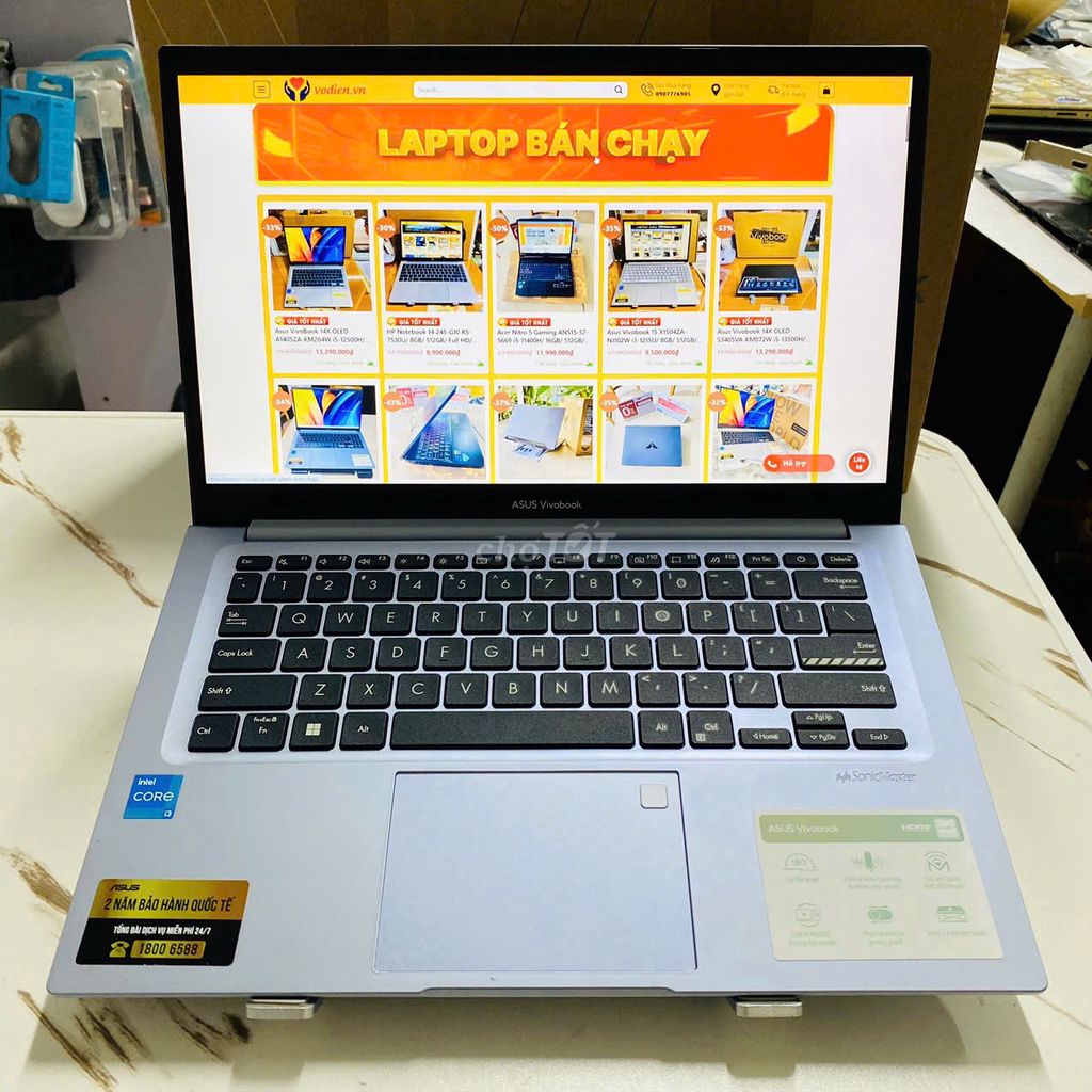 Asus Vivobook 14 X1402ZA-EK098W i3-1220P-8GB-256GB. Mua bán Laptop tại Quận Ninh Kiều Cần Thơ được đăng bởi Võ Diện hình 1