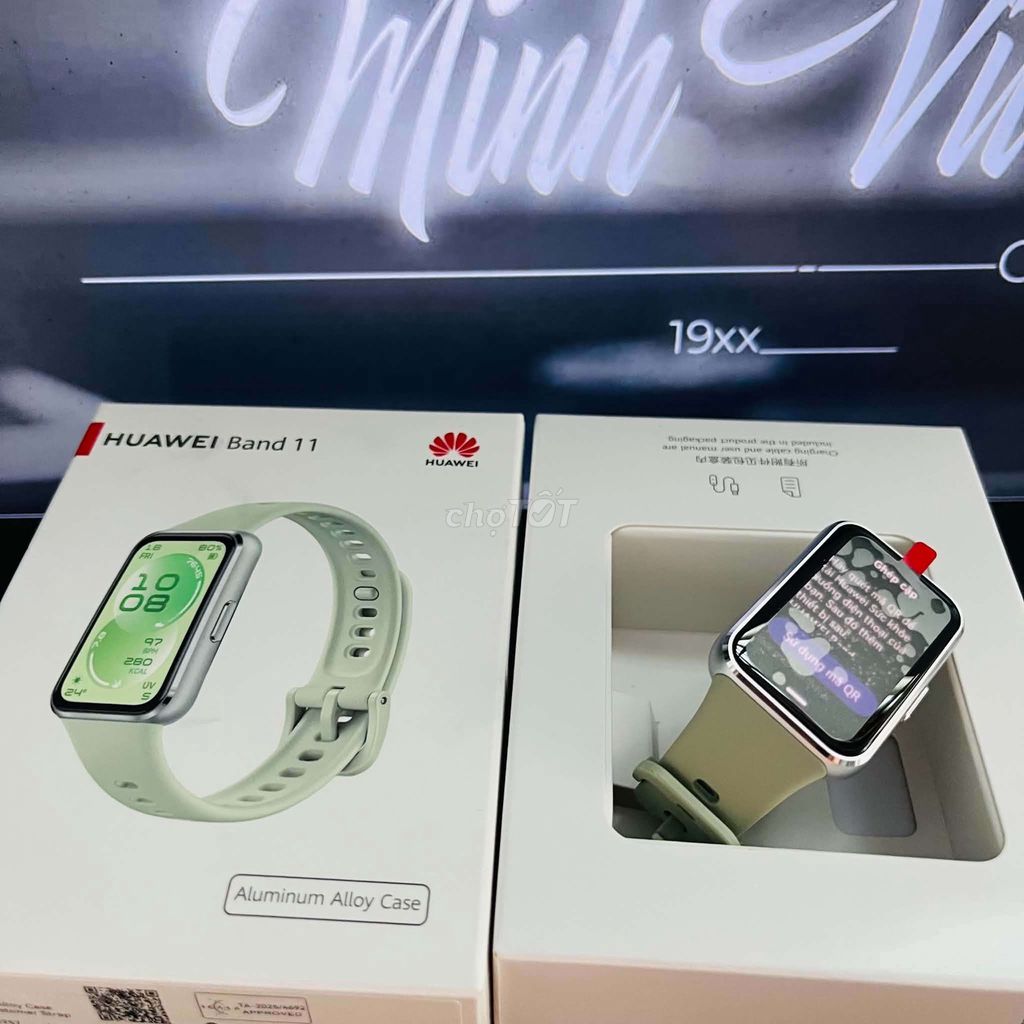 Huawei Band 11 Xanh Nhôm. Mua bán Thiết bị đeo thông minh tại Quận Gò Vấp Tp Hồ Chí Minh được đăng bởi AnVũ02 hình 1