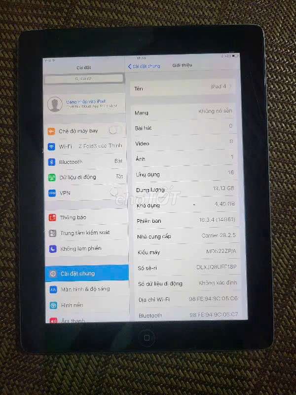 ipad 4. Mua bán Máy tính bảng tại Quận Tân Phú Tp Hồ Chí Minh được đăng bởi Thịnh Phát hình 1