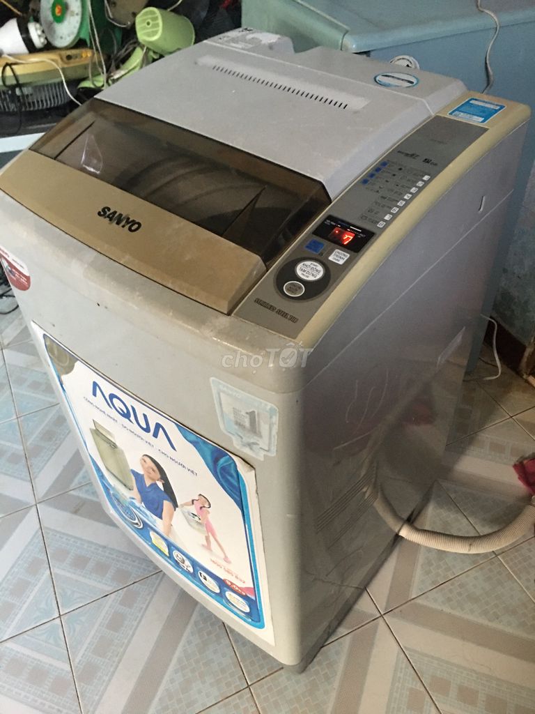 0985630825 - Máy giặt SANYO 8.0kg giặt sấy binh thường bán