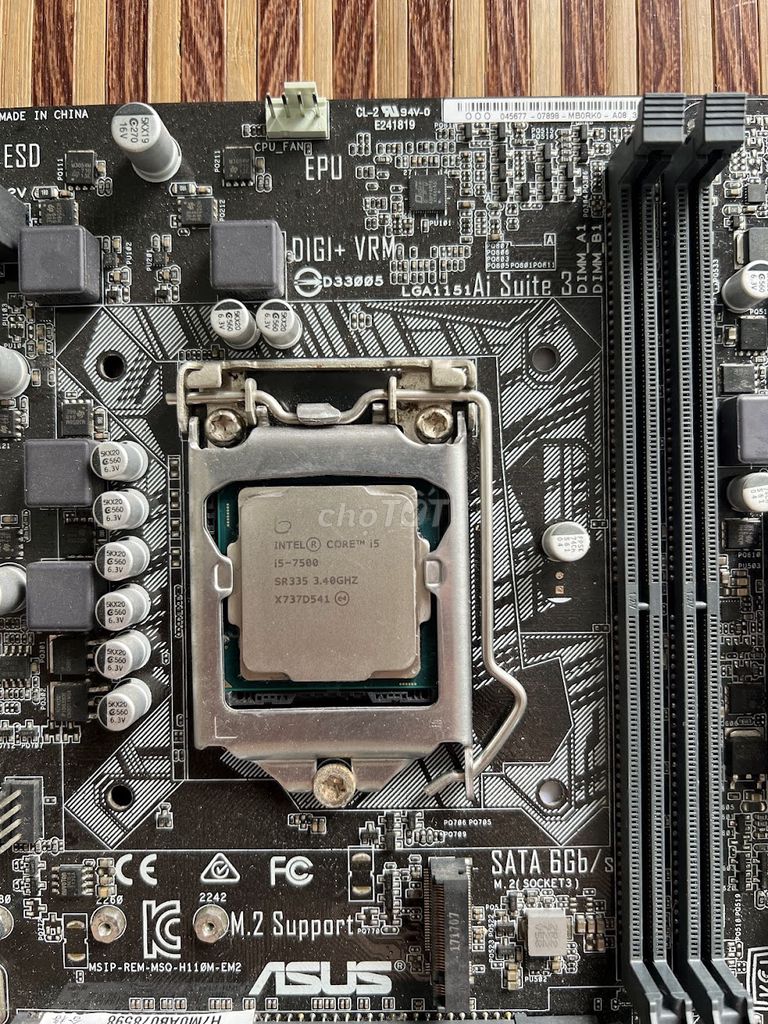 Bo mạch chủ ASUS H110M Intel Core i5 7500. Mua bán Linh kiện (RAM, Card...) tại Huyện Ứng Hòa Hà Nội được đăng bởi Anh Hoa hình 1