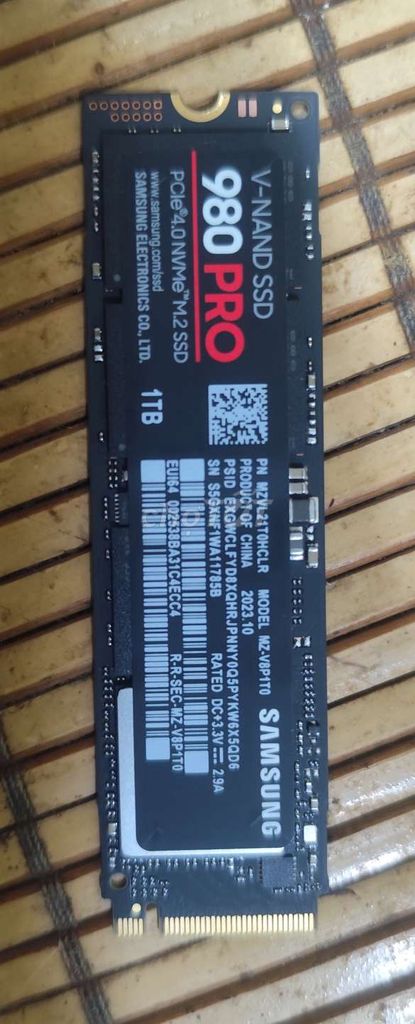 Ổ cứng SSD Samsung 980 PRO 1TB. Mua bán Linh kiện (RAM, Card...) tại Thành phố Bắc Ninh Bắc Ninh được đăng bởi magnus hình 1