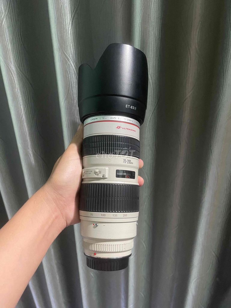 Ống kính Canon 70-200 Non IS f2.8 Trắng Đã sử dụng. Mua bán Máy ảnh, Máy quay tại Thành phố Thuận An Bình Dương được đăng bởi Trọng Võ Văn hình 1