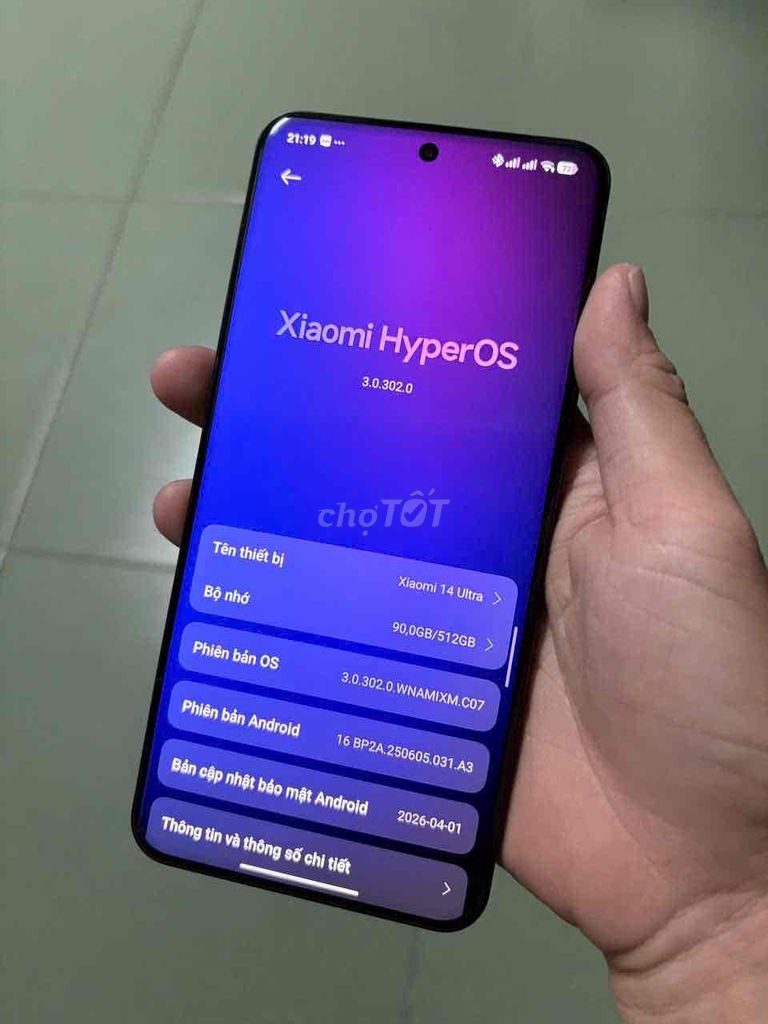Xiaomi 14 Ultra Đen 512GB. Mua bán Điện thoại tại Huyện Long Hồ Vĩnh Long được đăng bởi Trương Trần Đăng Khôi hình 1