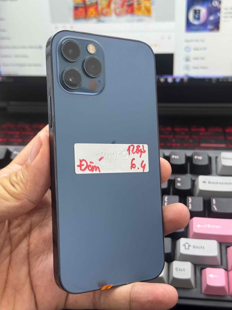 iPhone 12 Pro 128GB Xanh Màn đốm. Mua bán Điện thoại tại Thành phố Dĩ An Bình Dương được đăng bởi Phúc hình 1