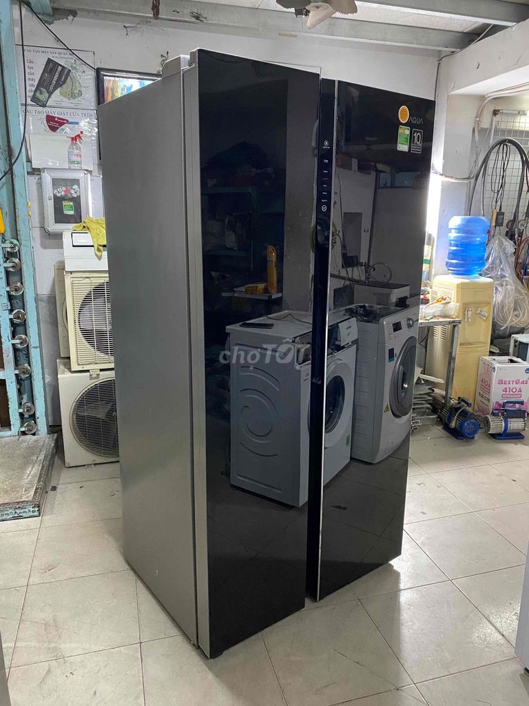 Tủ lạnh Aqua Inverter 602 lít sbs AQR-IG696FS. Mua bán Tủ lạnh tại Quận 7 Tp Hồ Chí Minh được đăng bởi QUANG PHÁT hình 1