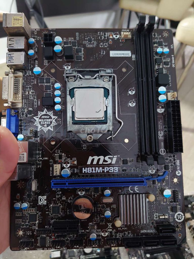 Mainboard MSI H81M-P33 Đen. Mua bán Linh kiện (RAM, Card...) tại Quận Bình Thạnh Tp Hồ Chí Minh được đăng bởi SG TECHHAVEN hình 1