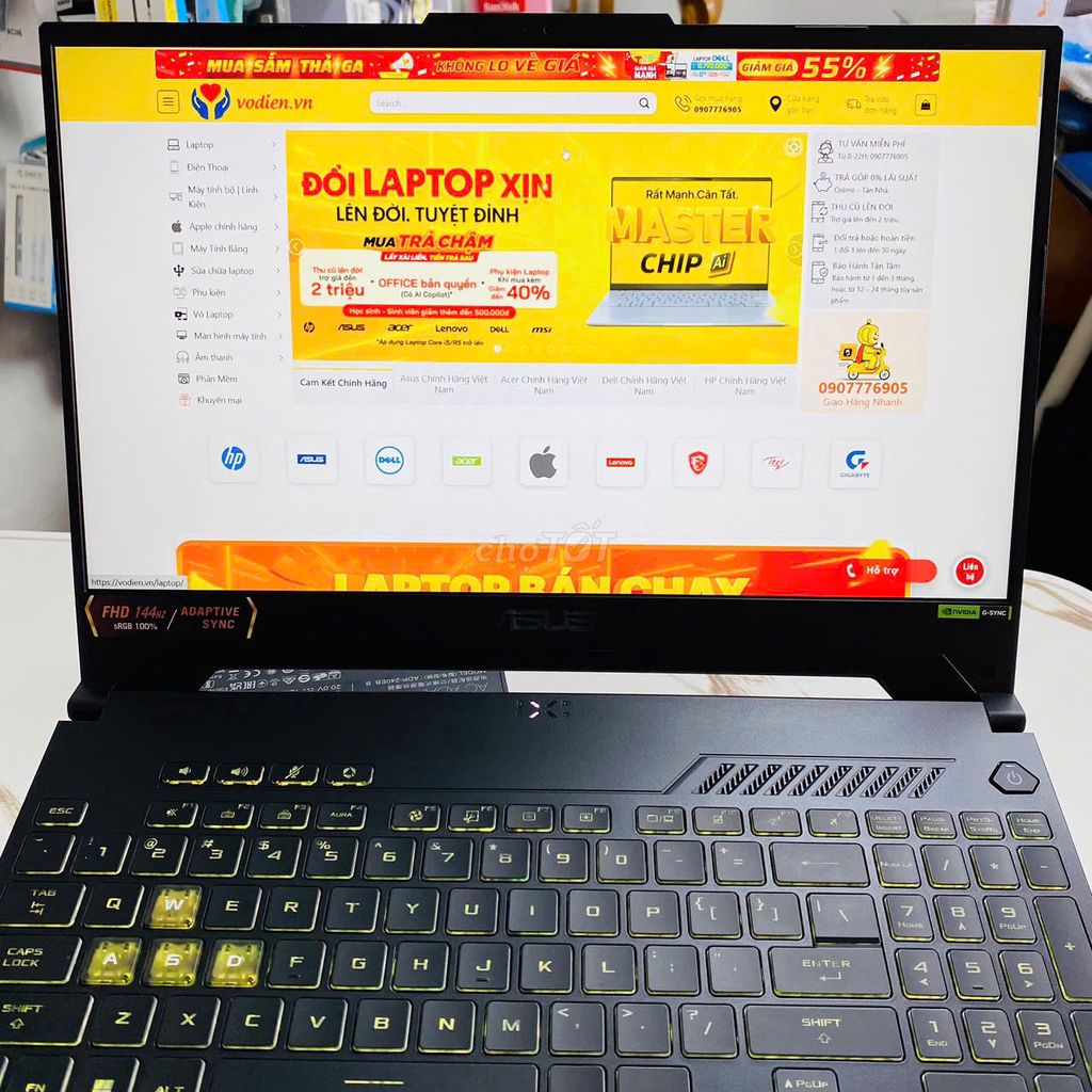 Asus TUF Gaming FA507NU R7–7735HS 16G/512G RTX4050. Mua bán Laptop tại Quận Ninh Kiều Cần Thơ được đăng bởi Võ Diện hình 1