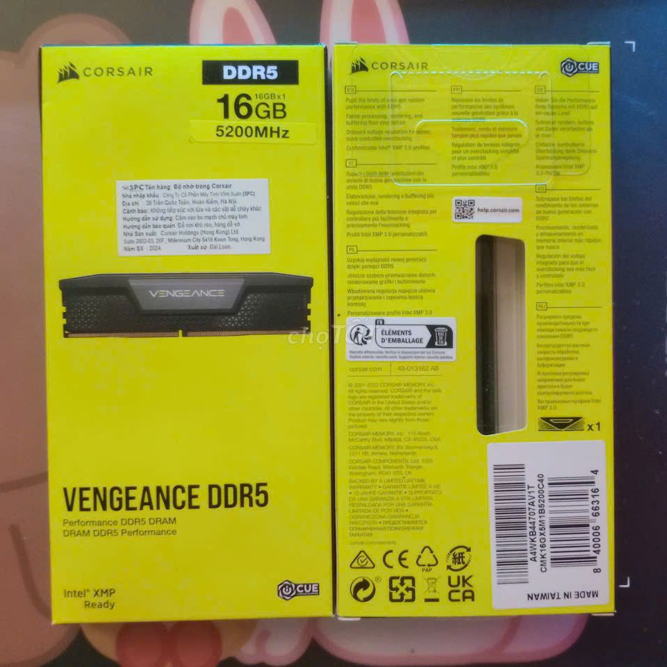 RAM Corsair Vengeance LPX 32GB DDR5. Mua bán Linh kiện (RAM, Card...) tại Thành phố Nha Trang Khánh Hòa được đăng bởi Tuấn hình 1