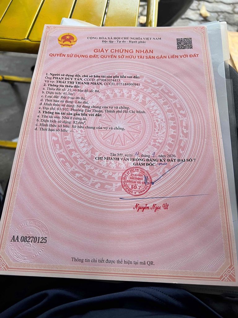 CHÍNH CHỦ BÁN NHÀ GIÁ ĐẤT – P. TÂN THUẬN, TP.HCM