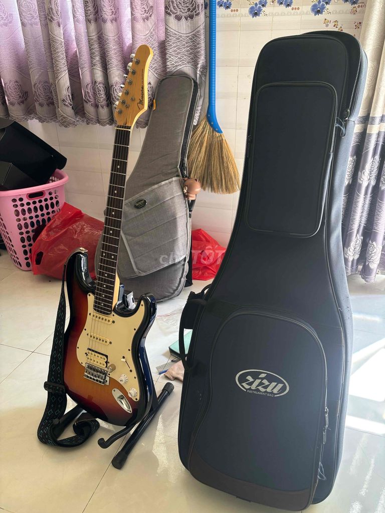 Đàn guitar điện Mavis HSS Nâu đỏ. Mua bán Nhạc cụ tại Quận Bình Thuỷ Cần Thơ được đăng bởi Lê Quang Bình hình 1