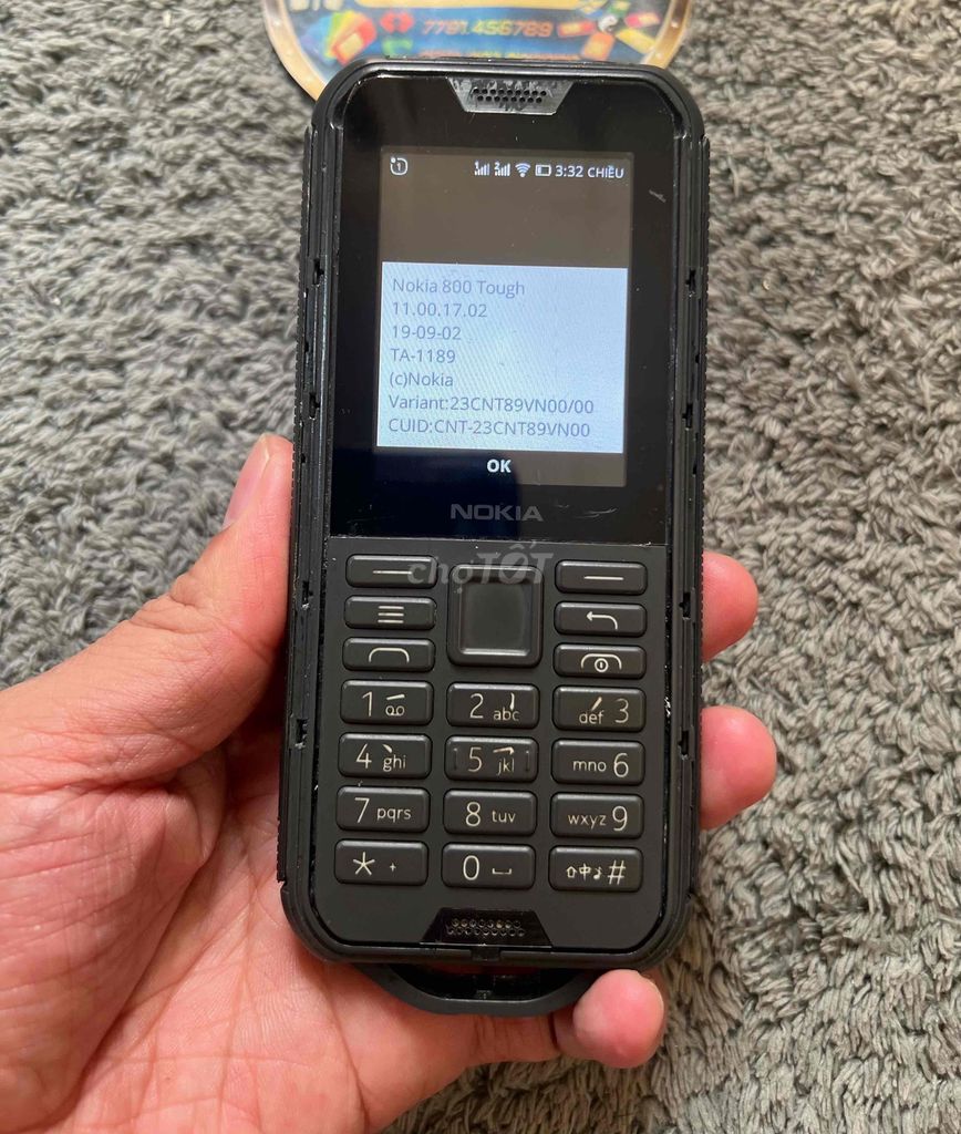 800 Tough 4G Wifi phát Wifi pin trâu,vỏ chống sốc. Mua bán Điện thoại tại Quận Bình Thạnh Tp Hồ Chí Minh được đăng bởi Trùm Nokia Cổ SG hình 1