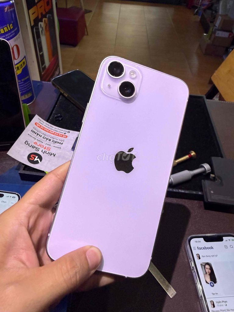 Apple iPhone 14 Plus 128GB Tím Đã sử dụng. Mua bán Điện thoại tại Quận Tân Phú Tp Hồ Chí Minh được đăng bởi Minh Sang Store Góp Bao Nợ Xấu hình 1
