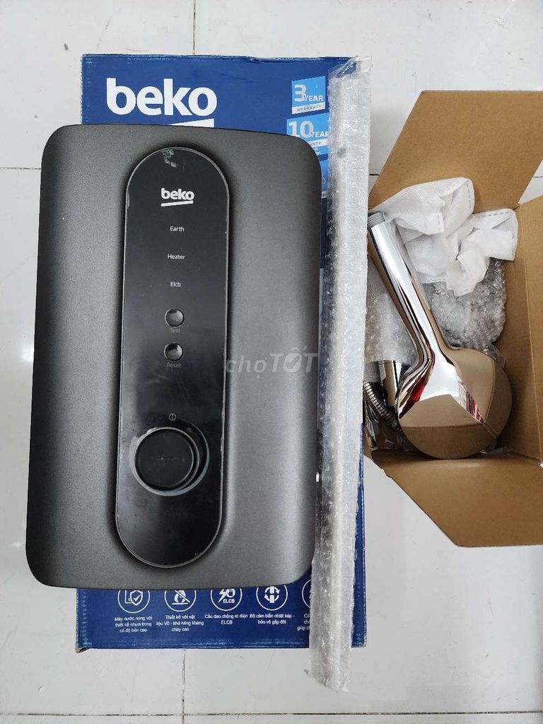 Máy tắm nước nóng Beko 4500w mẫu mới, Malaysia bền