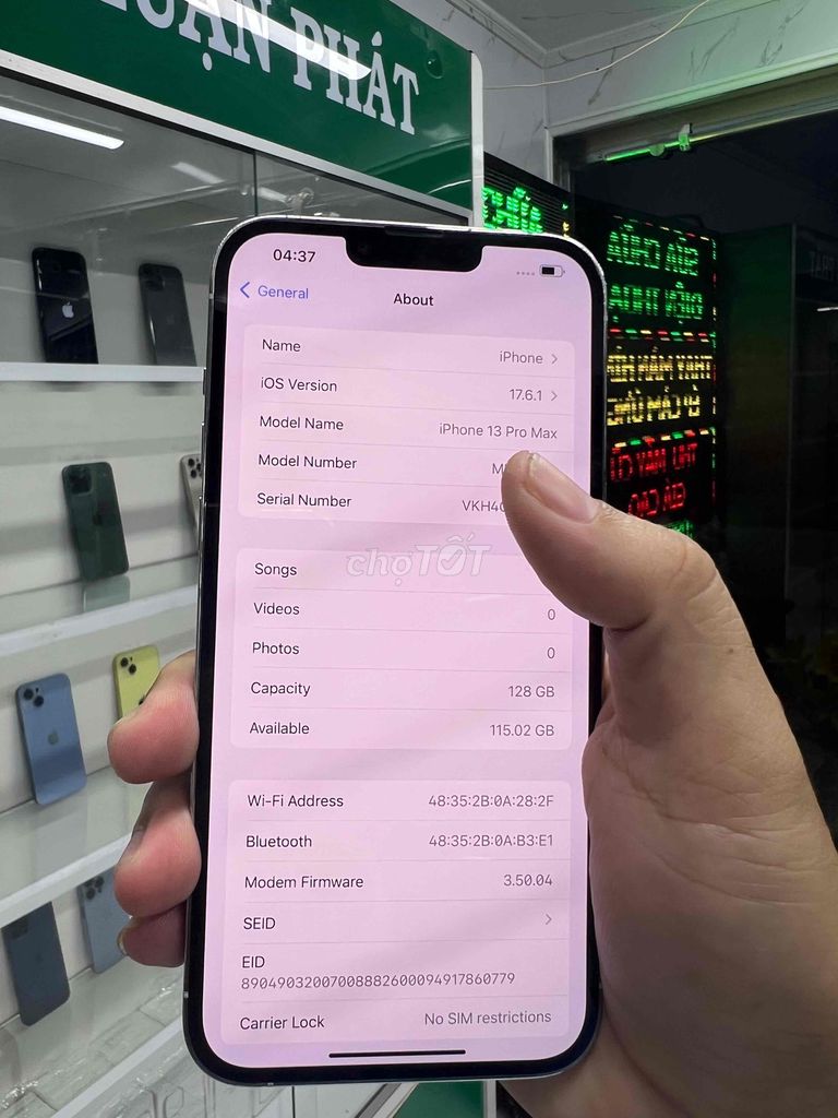 iPhone 13 Pro Max 128GB Trắng Quốc Tế