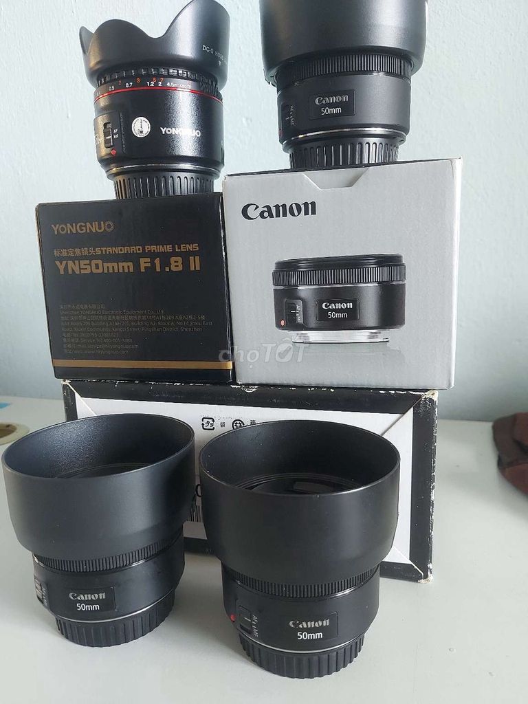3 lens Canon 50 f1.8 STM+Lens Yongnuo 50 f1.8 II.. Mua bán Máy ảnh, Máy quay tại Quận Lê Chân Hải Phòng được đăng bởi MAYANHVUI hình 1