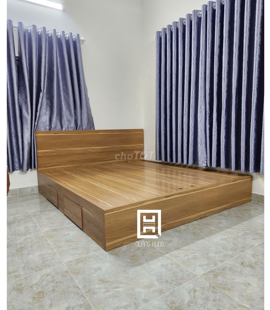 GIƯỜNG GỖ MDF-GIƯỜNG MDF-GIƯỜNG MDF-GIƯỜNG GỖ MDF. Mua bán Giường, chăn ga gối nệm tại Huyện Hóc Môn Tp Hồ Chí Minh được đăng bởi Nội Thất Quang Hùng TD hình 1