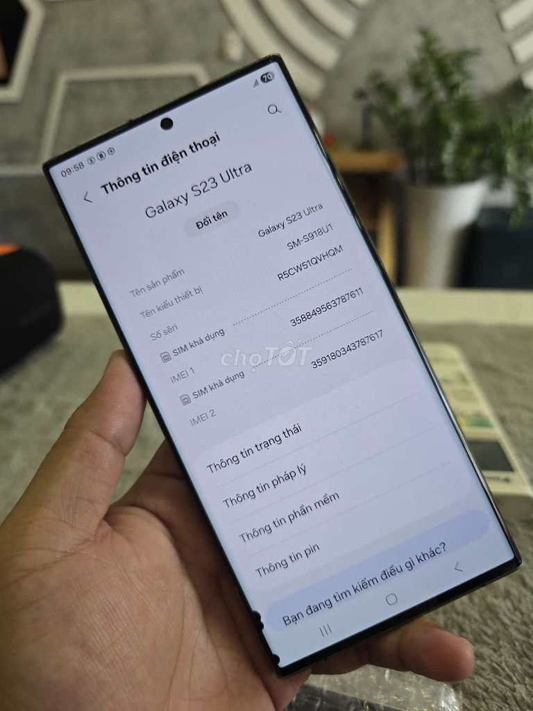 Samsung Galaxy S23 Ultra 256GB Xám. Mua bán Điện thoại tại Thành phố Thủ Dầu Một Bình Dương được đăng bởi Lê Tuấn hình 1