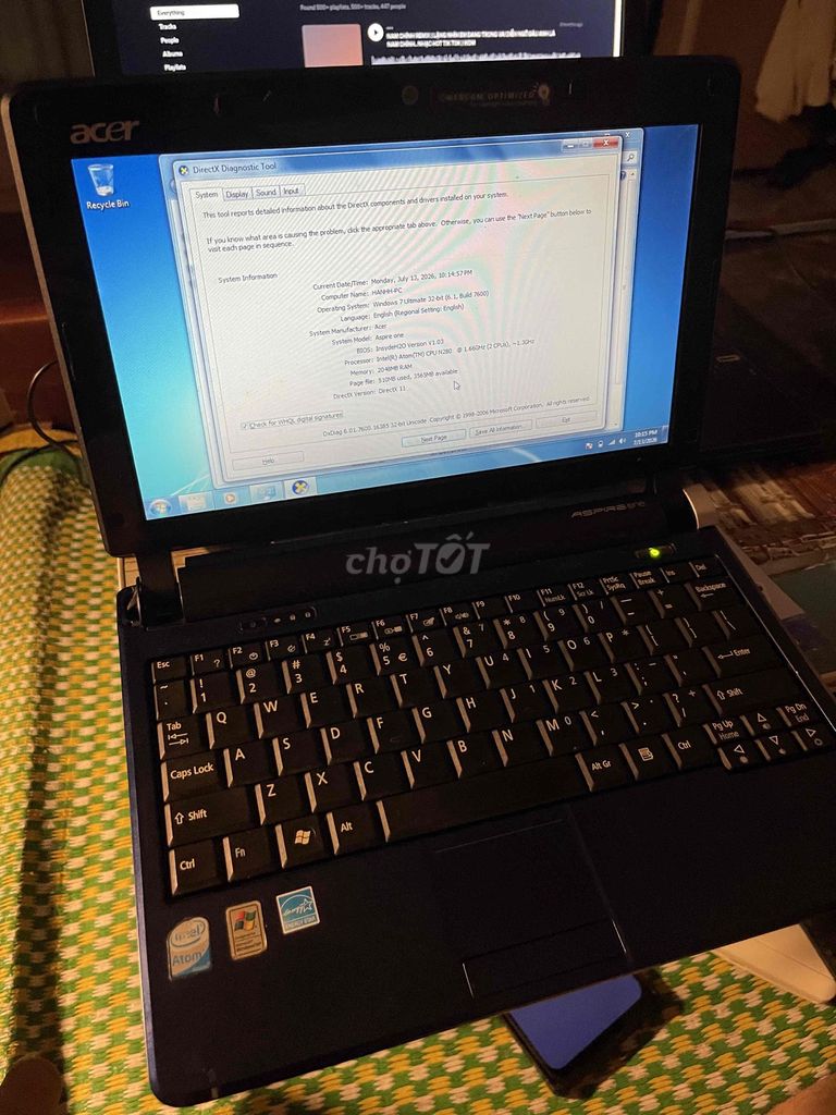 Acer Aspire One KAV60. Mua bán Laptop tại Huyện Gia Lâm Hà Nội được đăng bởi Hoàng Anh hình 1