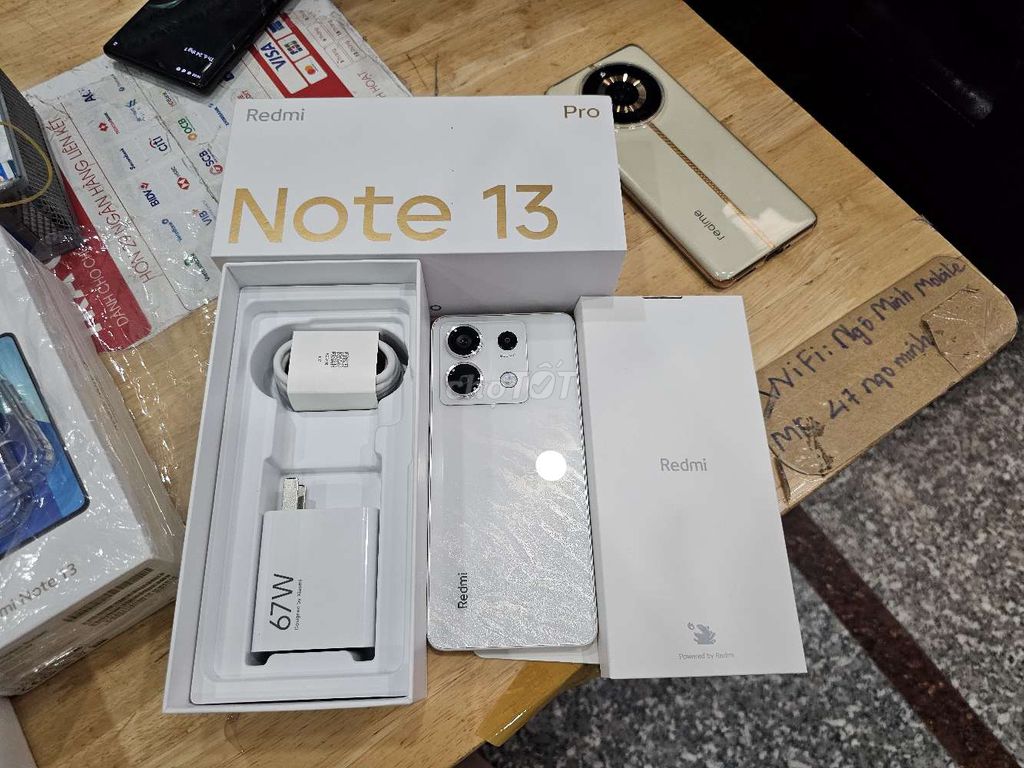 XIAOMI REDMI NOTE 13 PRO 5G TRẮNG Q.TẾ FULBOX 256G