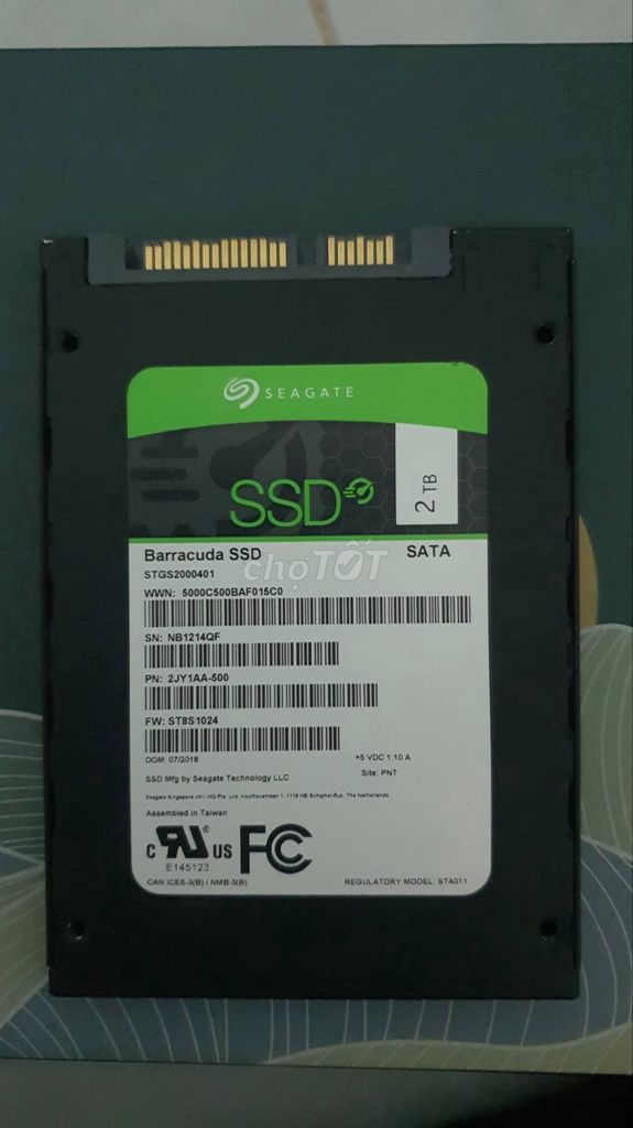 Ổ cứng SSD SATA III Sagate 2TB sức khỏe 100%