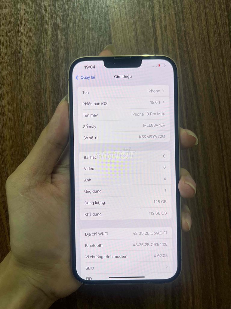 iPhone 13 Pro Max 128GB Vàng