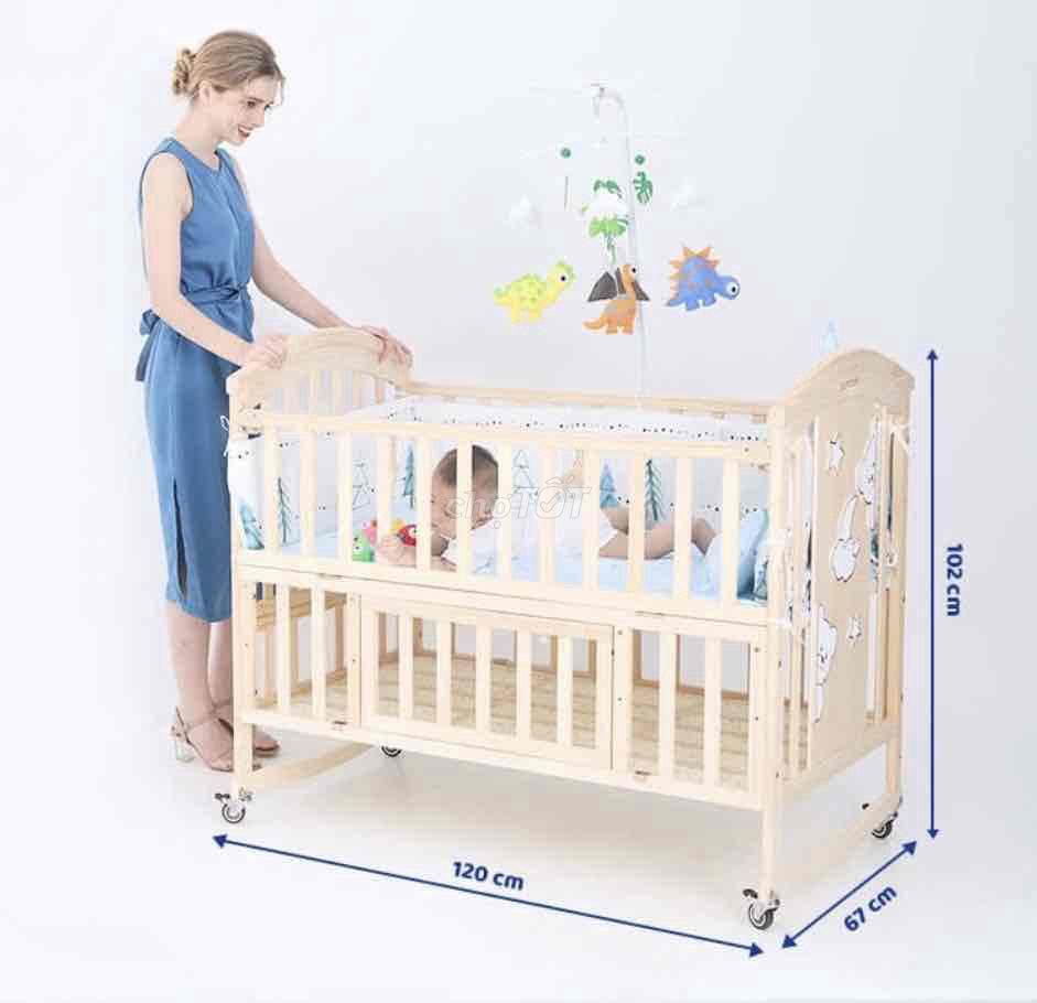 giường cũi cho bé CHILUX MỚI 99 %