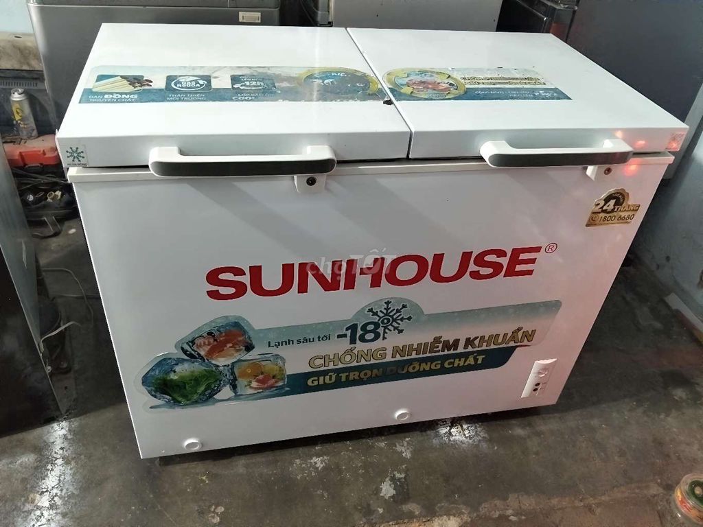 Tủ đông mát Sunhouse 280 lít Trắng. Mua bán Tủ lạnh tại Huyện Đức Linh Bình Thuận được đăng bởi Huynh Phong hình 1