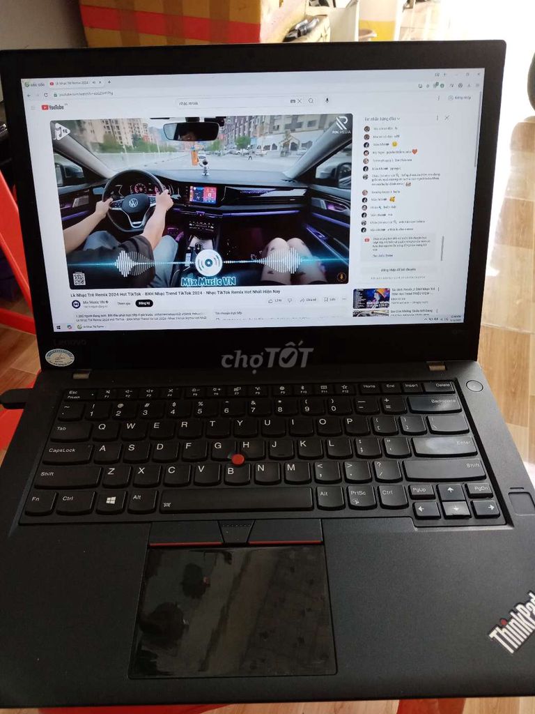 Siêu phẩm lenovo thinpad T470 core i5 ssd 512g