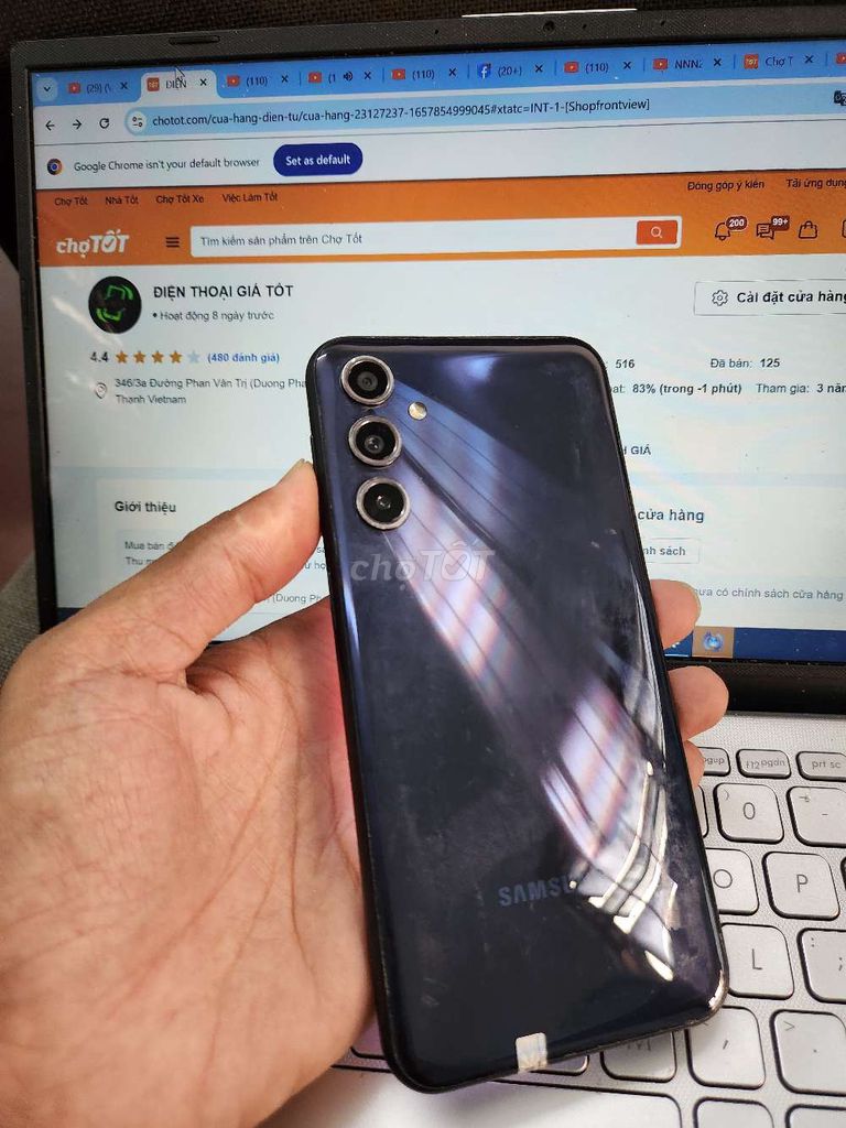 SAMSUNG M34 5G 8GB.128GB PIN 6000 EXYNOS 1280 ZIN. Mua bán Điện thoại tại Quận Bình Thạnh Tp Hồ Chí Minh được đăng bởi Dân Mobile hình 1