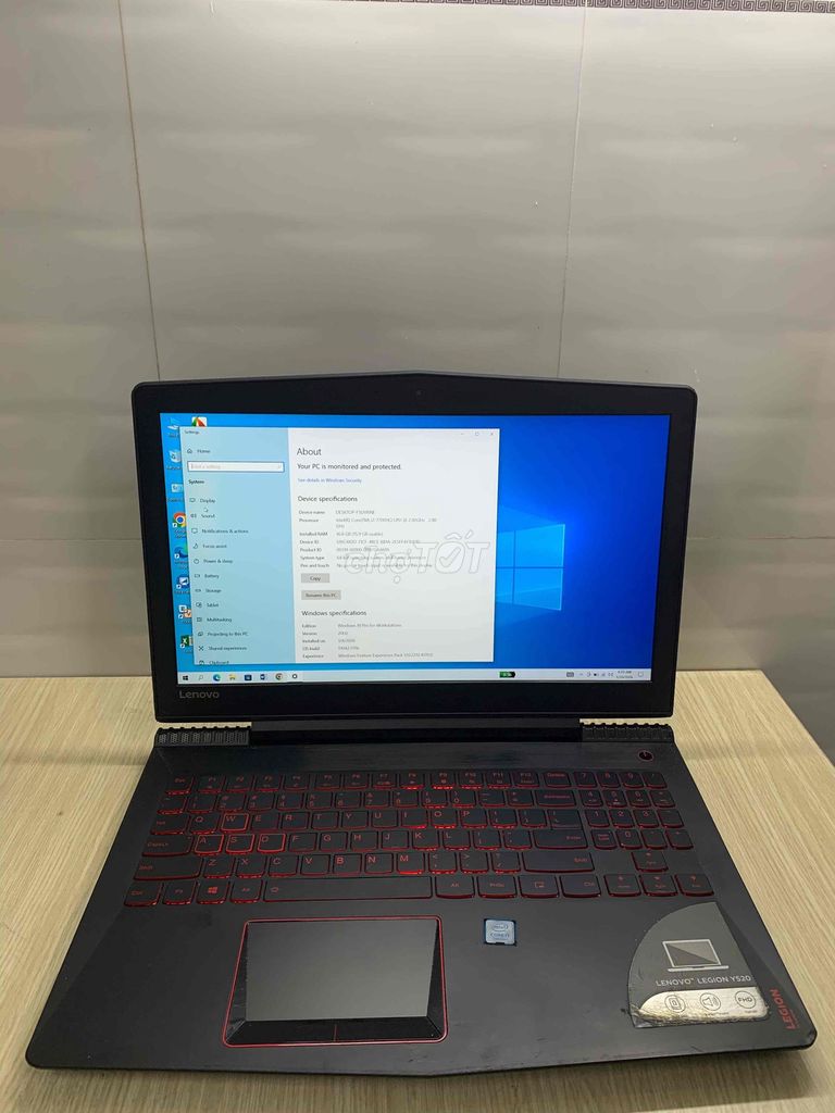 Lenovo Legion Y520 i7-7700HQ 15.6 inch 16GB/500GB. Mua bán Laptop tại Quận Tân Phú Tp Hồ Chí Minh được đăng bởi Nguyễn Phong hình 1