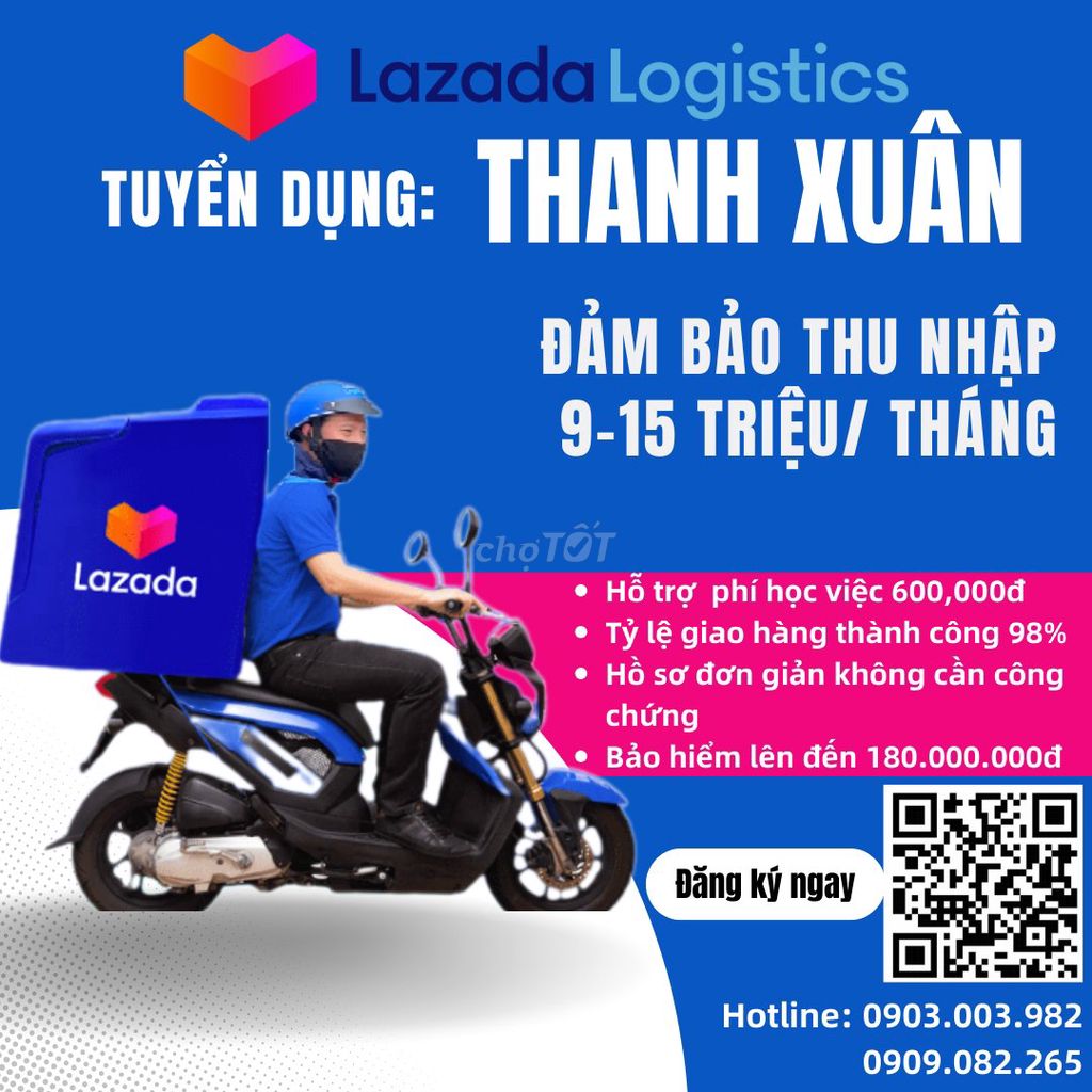 Lazada Thanh Xuân Cần Gấp Shipper Đi Làm Ngay