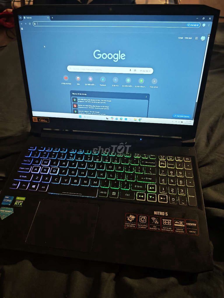 Acer Nitro 5 i5 11th RTX3050 16GB/512GB. Mua bán Laptop tại Quận 7 Tp Hồ Chí Minh được đăng bởi Duy Thanh hình 1